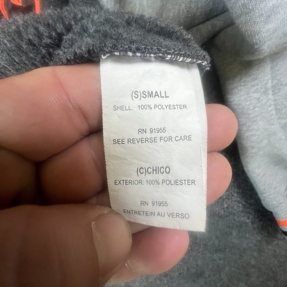 Renegade San Francisco Hoodie Gray Orange Pullover Sweatshirt Size‎ Small - Picture 10 of 13